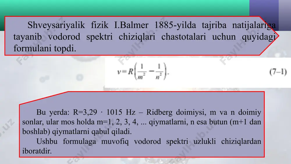 atomning bor modeli. bor postulatlari 11-sinf - Page 5