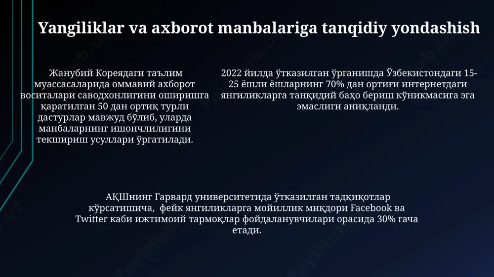 dunyo mamlakatlaridagi media ta'lim taraqqiyoti - Page 5
