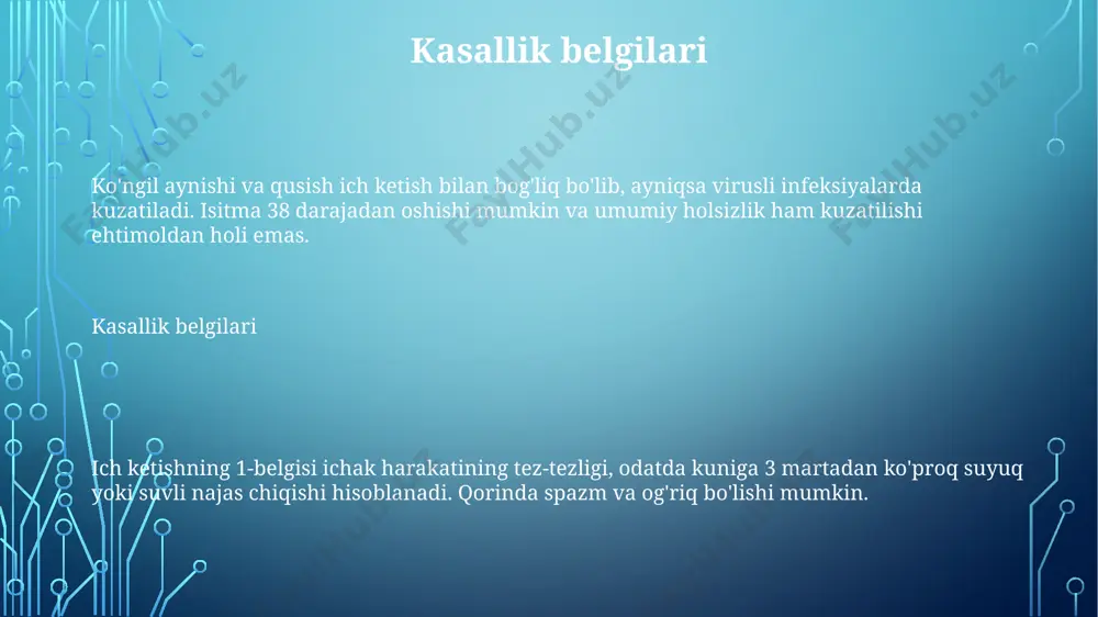 diareya - kasallik belgilari, diagnostika va davolash - Page 3