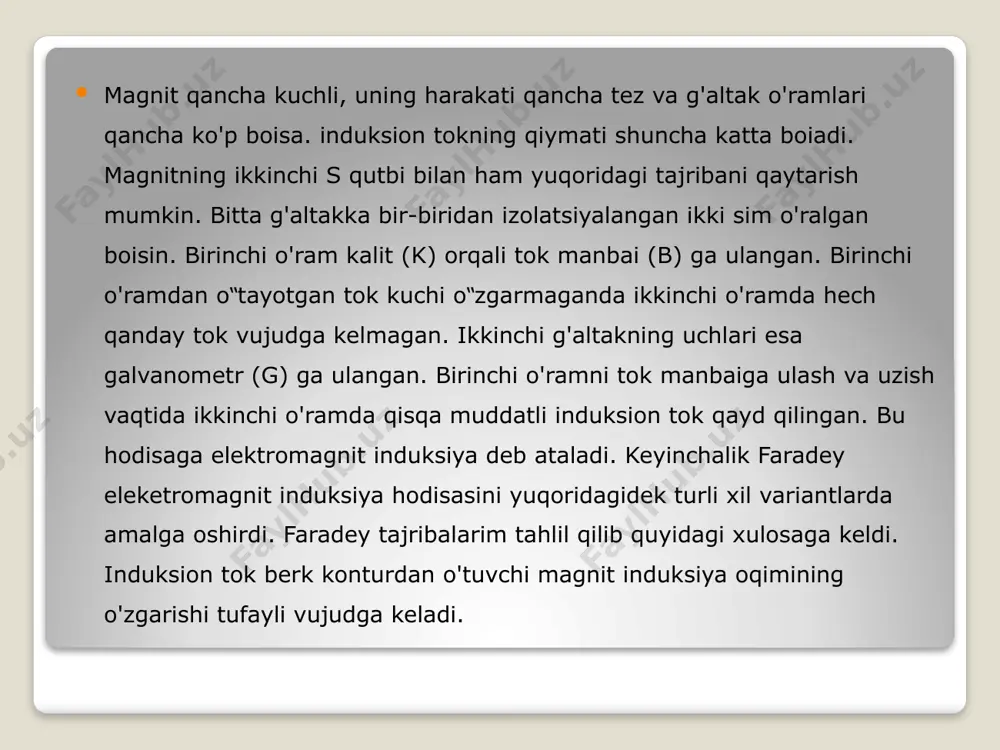elektromagnit induksiya hodisasi - Page 5