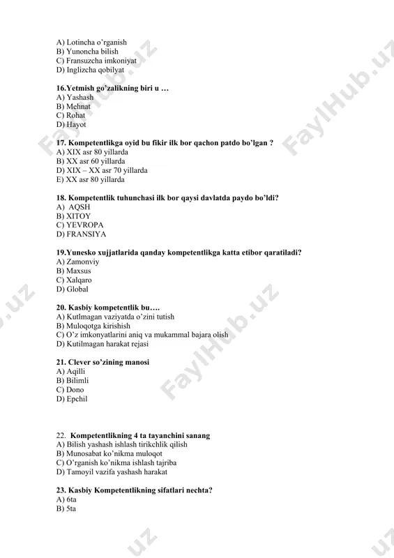 yakuniy nazorat test savollari - Page 4
