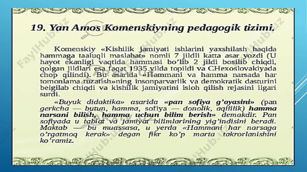 yan amos komenskiyning pedagogik tizimi - Page 3