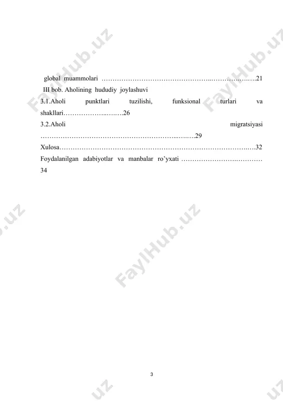 evalar bilan kun ko’rishga, tabiiy ofatlarga qarshi kurasha olmagan. manbalarda yozilishich, ibtidoiy jamoa davrida aholining o’rtacha umr ko’rishi 20-25 yoshni tashkil etgan, xalos . ibtidoiy davr odamlari hozirgi davr odamlariga nisbatan 3-3,5 marta kam yashaganlar. shunday bo’lsa-da, aholi soni sekinlik bilan ko’payib borgan . insoniyat tarixida sug’orma dehqonchilik rivojlanishi oziq ovqatning ko’payishiga, aholi moddiy turmush sharoitini bir muncha yaxshilanishiga olib keldi.o’rta asrlarda ham dunyo aholisining soni ko’payib bordi. lekin, aholining ko’payish surati nisbatan sekin bo’lgan aholi o’rtasida madaniyatning rivojlanishi, qadimiy markazlarning paydo bo’lishiga olib keldi.ushbu madaniyat markazlari yer kurrasining sug’oriladigan hududlarida shakllandilar. dunyo hududlarida umumiy aholi soni eramizdan oldingi 5ming yillikda 30 million atrofida bo’lgan. ana shu davrda yer yuzida aholi joylashuvining hozirgi areallari paydo bo’lgan. insonning yashash uchun kurashi borib-borib, jamiyat taraqqiyotida ijobiy o’zgarishlarga olib keldi. ishlab chiqarish kuchlari rivojlana borib, kishilar dasrlab chorvachilik, keyinroq esa dehqonchilik bilan shug’ullanishga o’tdilar, ochlikka, kasalliklarga qarshi kurash boshladilar. endi ular mehnat qilib …