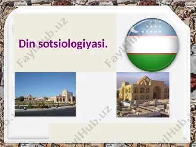 din sotsiologiyasi — PPT