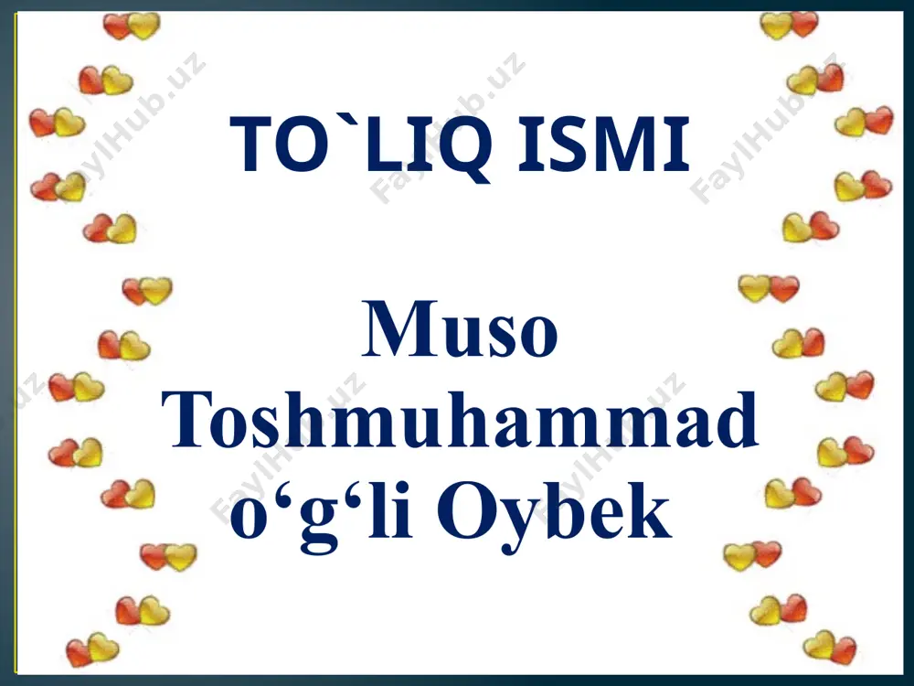 ekning dastlabki to‘plami «tuyg‘ular» nomi bilan 1927-yilda chop etildi. shundan so‘ng shoir yirik she’riy janr hisoblangan romanchilikka qo‘l uradi. birin-ketin «dilbar - davr qizi», «o‘ch», «baxtigul va sog‘indiq» singari turli mavzudagi o‘nlab hikoyalari e’lon qilinadi. e’tiboringizdan xursandmiz! image1.jpeg image2.gif image3.gif image4.gif image5.gif image6.gif image7.gif image8.gif image9.jpeg image10.gif image11.jpeg image12.jpeg image13.tiff image14.tiff image15.tiff image16.gif image17.gif