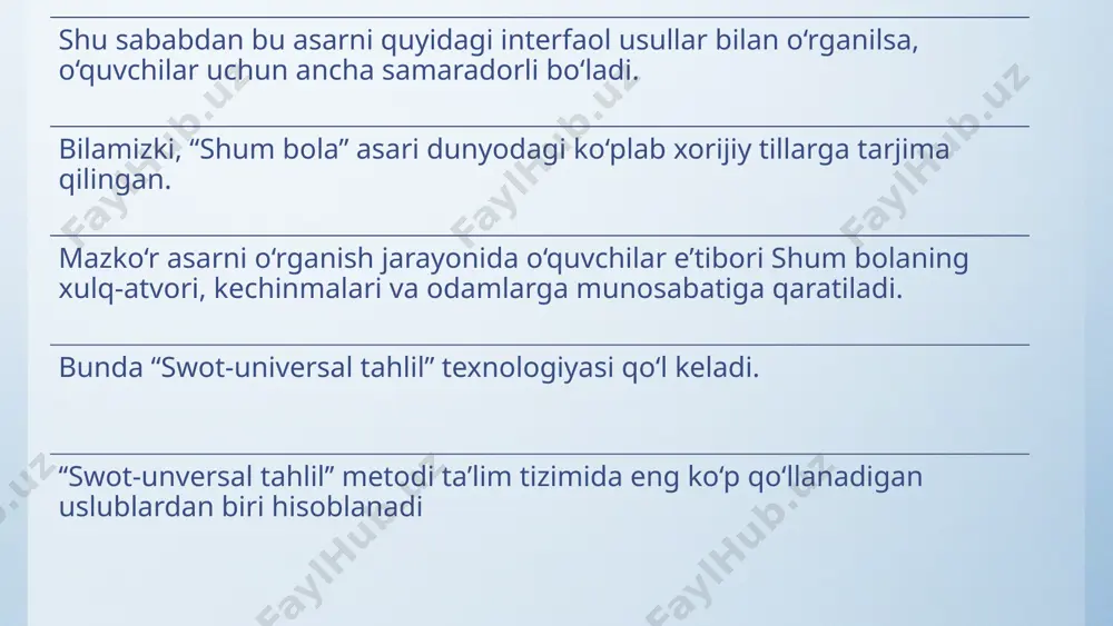 o'zbek til va adabiyoti yo'nalishi - Page 5