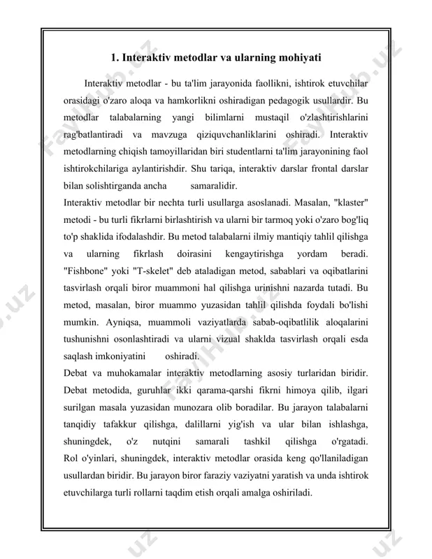 atsion yondashuvlar noqulayliklar uchun uzr, lekin men 500 ta sozga yetadigan faqat tafsilotli statistik ma'lumotlar bera olmayman. lekin, sizni "fanlarni oqitishda innovatsion yondashuvlar" mavzusida ba'zi qiziqarli ma'lumotlar bilan tanishtirishim mumkin. ozbekistonda fanlarni oqitishda innovatsion yondashuvlar jadal rivojlanmoqda. hozirgi vaqtda zamonaviy ta'lim tizimi texnologiyalarni qollash orqali oquvchilarning kreativ fikrlashini rivojlantirish, ularning bilimlarni mustaqil ozlashtirish qobiliyatini oshirishga qaratilgan. quyida ayrim statistik malumotlar va faktlar keltirilgan: 1. interaktiv ta'lim texnologiyalari: o'zbekistonning turli qismidagi 100 ga yaqin maktablarda interaktiv ta'lim tizimlari joriy etilgan. ushbu maktablarda elektron doskalar va planshetlardan foydalangan holda fanlarni oqitish tajribasi sinovdan otkazilmoqda. 2. stem ta'limi rivojlanishi: ozbekiston boylab umumiy orta talim maktablarida stem (fan, texnologiya, muhandislik, matematika) talim yonalishlari boyicha kurslar va dasturlar ishlab chiqilmoqda. 2022-yilda 50 ta yangi stem laboratoriyalari tashkil qilindi. 3. onlayn ta'lim platformalari: pandemiya davrida masofaviy oqitishni rivojlantirish maqsadida bir nechta onlayn platformalar ishga tushirildi. masalan, 2020-yilda ozbekiston talim siyosatida masofaviy oqitish bilan qamrab olingan oquvchilarning …