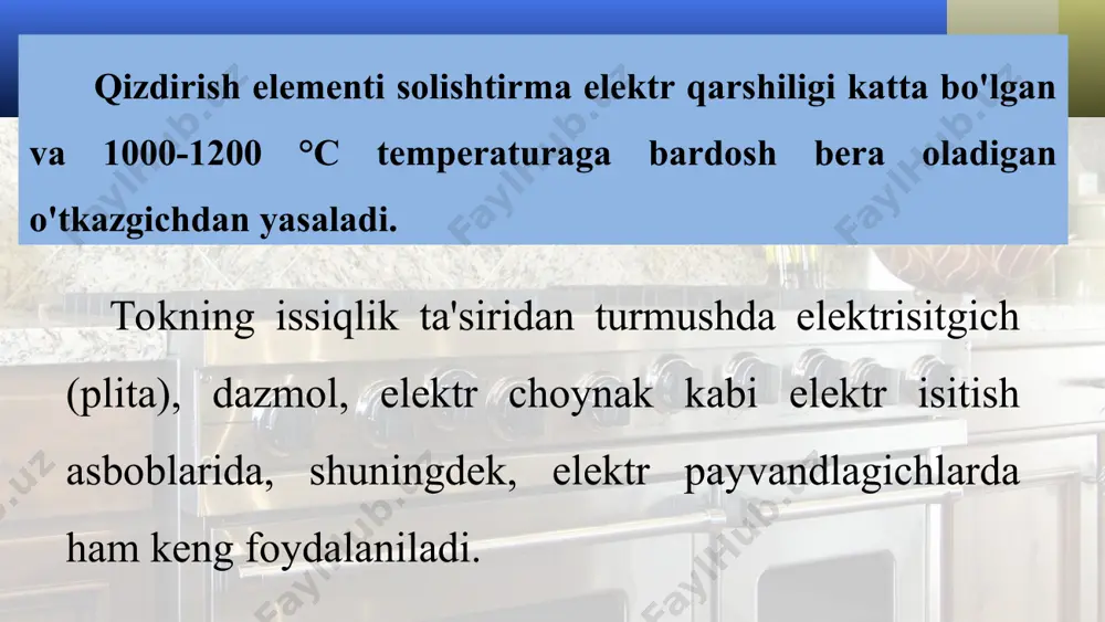 joul-lens qonunining amaliy tatbiqlari 8 - sinf - Page 5