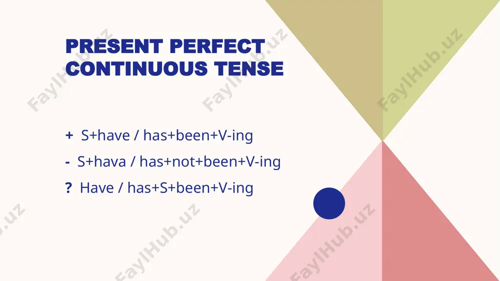 present perfect continuous tense - Page 3