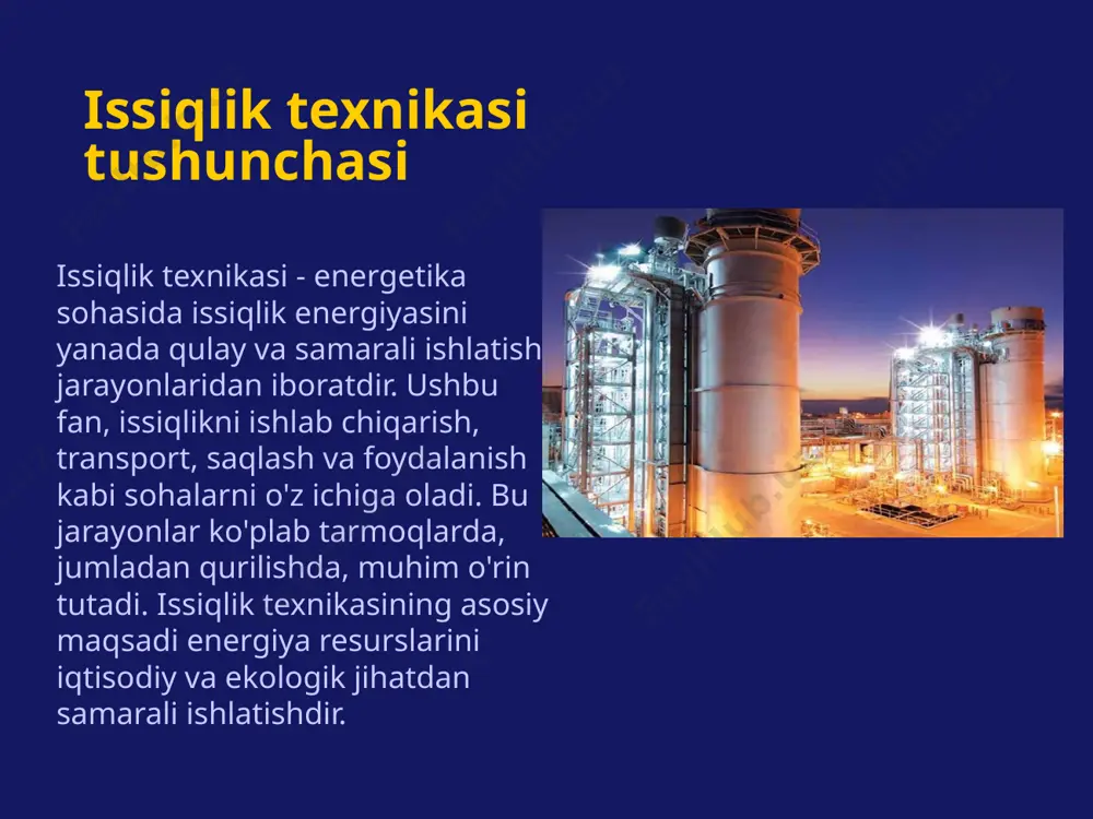 usul tanlansa, sifatli natijalar olinadi. qurilish materiallari turlari qurilish materiallari juda keng turlarni o'z ichiga oladi. ular orasida beton, tosh, yog'och, metall va plastmassa mavjud. har bir material turi o'zining issiqlik o'tkazuvchanligi va izolyatsiya xususiyatlari bilan farqlanadi. beton issiqlikni yaxshi olib yuradi, shuning uchun u ko'pincha beton binolarda qo'llaniladi. yog'och esa tabiiy material bo'lib, issiqlikni ushlashda samarali hisoblanadi. qurilishda to'g'ri material tanlash muhim omil bo'lib, bu issiqlik samaradorligini oshiradi. issiqlik izolyatsiyasi issiqlik izolyatsiyasi qurilish materiallarida muhim ahamiyatga ega. ushbu jarayon issiqlikning ichki va tashqi muhitga uzatilishini cheklashni o'z ichiga oladi. eng ko'p ishlatiladigan izolyatsiya materiallariga mineral wool, polistirol va poliuretandan tayyorlangan materiallar kiradi. ular energiyani saqlab qolishga yordam beradi va binoning energiya samaradorligini oshiradi. yaxshi izolyatsiya orqali biz energiya tejash imkoniyatini ochamiz va issiqlik yo'qotilishini kamaytiramiz. issiqlik saqlovchi materiallar issiqlik saqlovchi materiallar, asosan, energiya samaradorligini oshirish maqsadida ishlab chiqilgan. ular energiyani ko'p vaqt davomida saqlab turish imkonini beradi va shu …