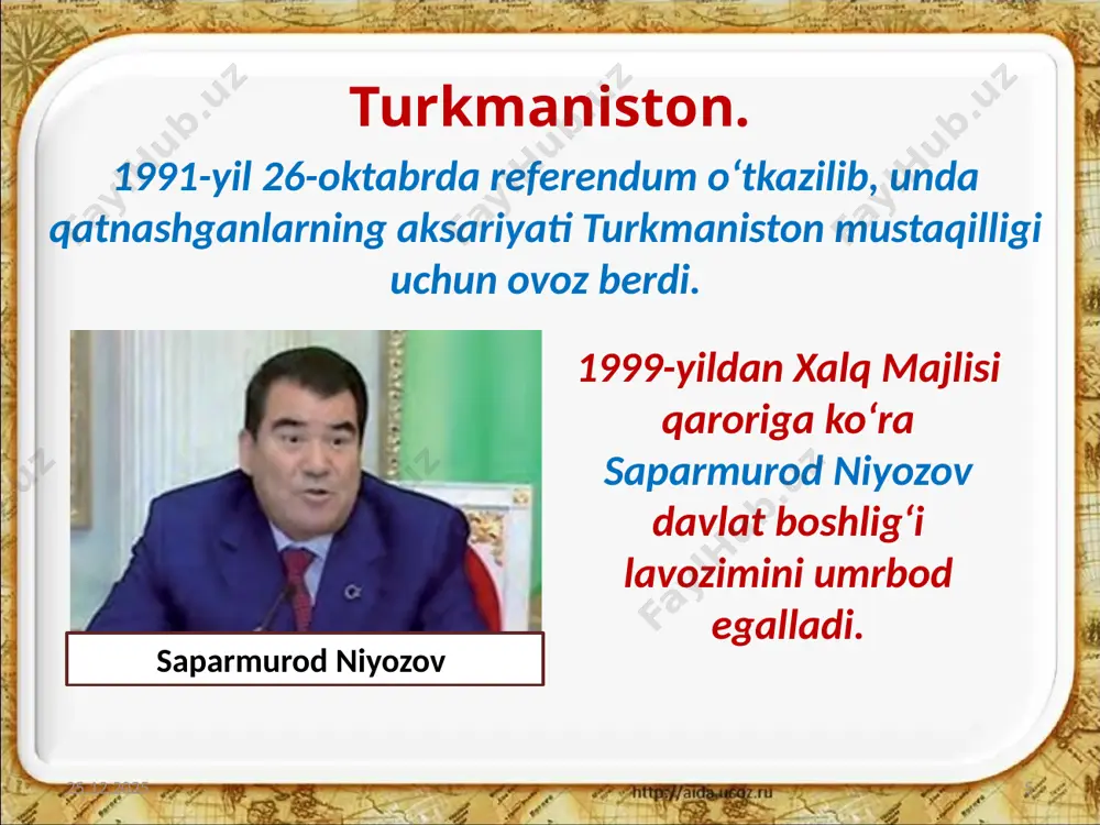 1991 – 2017- yillarda markaziy osiyo davlatlari 11- sinf - Page 5
