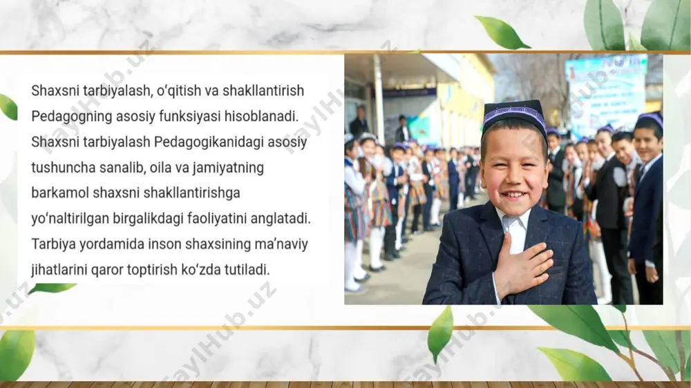 pedagogika tarbiya muammosining o’rganilishi - Page 5