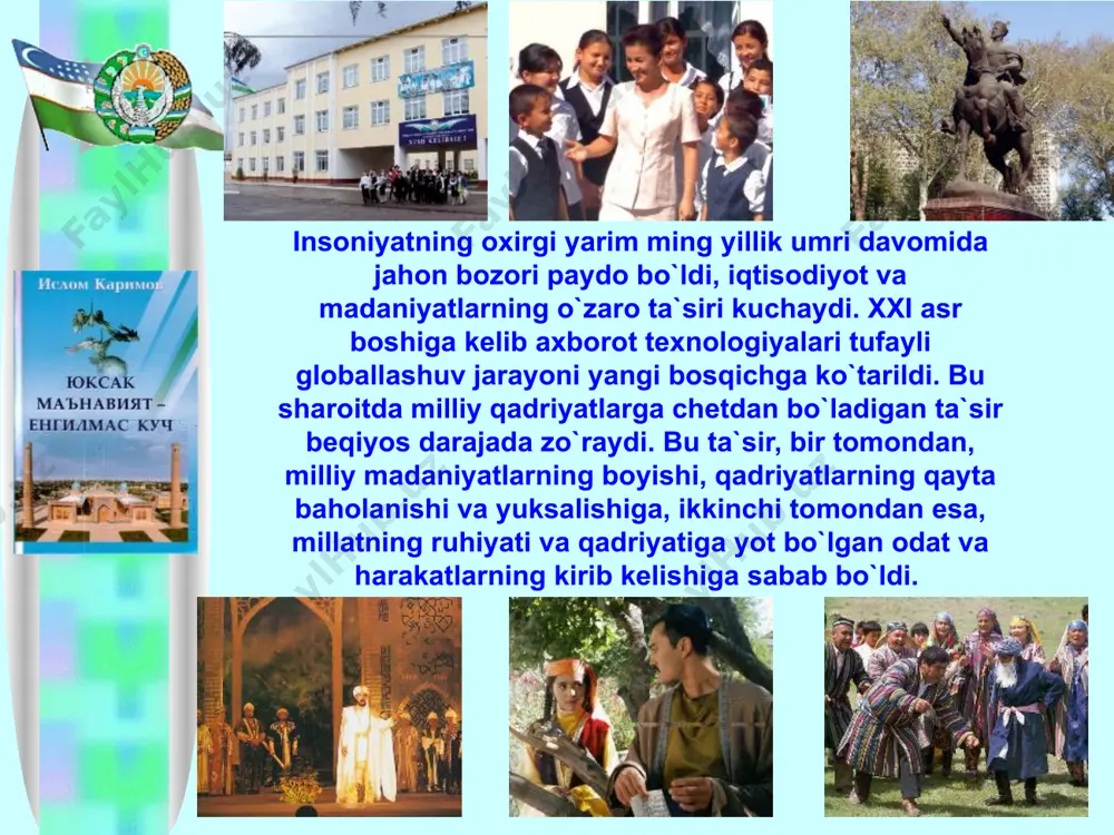 y istiqlol g`oyasi: asosiy tushuncha va tamoyillar. q.nazarov. toshkent — 2001 y. 7. milliy g`oya inson va zamon. q.nazarov. toshkent — 2001 y. 8. milliy istiqlol g`oyasi: nazariya va amaliyot. q.nazarov. toshkent — 2001 y. 9. o`zbekistonning mustaqil taraqqiyoti va mafkuraviy jarayonlar.. toshkent 2001 y. 10. insoniyat tarixi g`oya va mafkuralar tarixidir. q.nazarov. toshkent — 2001 y. image3.jpeg image4.jpeg image5.jpeg image6.jpeg image7.png image8.jpeg image9.jpeg image10.jpeg image11.jpeg image12.jpeg image13.jpeg image14.jpeg image15.jpeg image16.jpeg image17.jpeg image18.jpeg image19.jpeg image20.jpeg image21.jpeg image22.jpeg image23.jpeg image24.jpeg image25.jpeg image26.jpeg image27.png image28.png image29.png image30.jpeg image31.jpeg image32.jpeg image33.png image34.png image35.jpeg image36.png image37.jpeg image38.jpeg image39.jpeg image40.jpeg image41.jpeg image1.png image2.png /docprops/thumbnail.jpeg