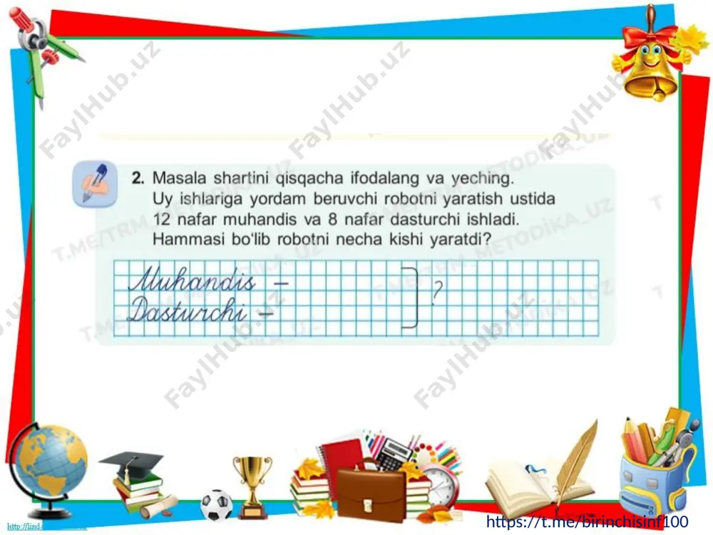 1-sinf matematika - butunni topishga doir masalalar - Page 4