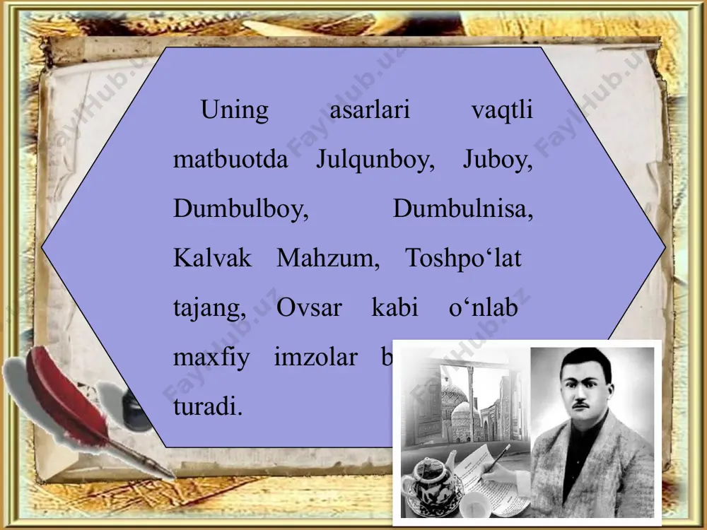 abdulla qodiriy hayoti va ijodi 10-sinf adabiyot - Page 5