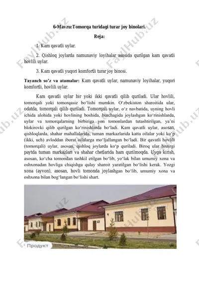 kam qavatli uylar — PDF