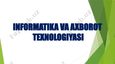 audacity dasturida ishlash — PPTX