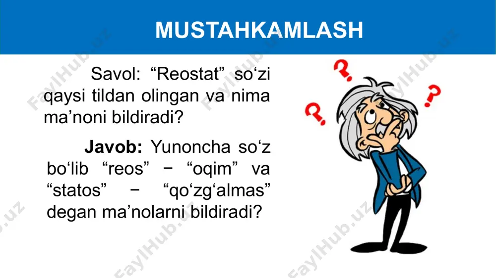 **reostat yordamida tok kuchini rostlash** - Page 3