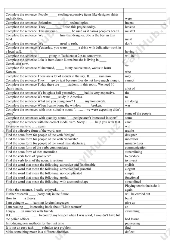 ey ________ for the bus when the accident ________. were waiting/happened choose the correct version. try to get a ________________ . win-win result choose the correct version. we use "i am delighted to inform you..." in letter writing when we want to give good news choose the correct version. well, the customer is not god, but it's always good to believe that they are always __________ right choose the correct version. were you ______ in your office when the box arrived there? sitting choose the correct version. when the fire _______ i _________ television. started/was watching choose the correct version. when we _______ he ________ a bath. arrived/was having choose the correct version. who makes goods? manufacturer choose the correct version. who provides goods to shops and businesses? supplier choose the correct version. you have to prepare __________ and be ready to make a ________ during the first year. carefully/loss …