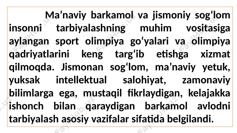 a urug‘i (matriarxat) va ota urug‘i (patriarxat) ga bo‘lingan. ularning har biri o‘ziga xos ijtimoiy taraqqiyot va jismoniy tarbiya xususiyatlariga ega bo‘lgan. matriarxat taraqqiy qilgan davrda o‘yin uchun maxsus tayyorlangan uskunalar (jundan qilingan to‘p, nayzabozlik tayoqlari, uchi to‘mtoq nayzalar, o‘yinchoq, yoy, to‘qmoq va h.k.) paydo bo‘lgan. yoshlarni nayza uloqtirishga, yoydan o‘q otishga o‘rgatish ibtidoiy jismoniy tarbiya yo‘nalishlaridan hisoblanib, uning asosiy tarkibiy qismini tashkil etgan. patriarxat davrida esa ishlab chiqarish jarayonlari takomillashib, yanada rivojlandi. bunda erkaklarning mehnati, yaratuvchilik fikr-mulohazalari oldingi o‘rinda turgan. temir qurollarining paydo bo‘lishi, omoch, bolta bilan ishlash, dehqonchilik va chorvachilikning rivojlanishi ovning xo‘jalik ahamiyatini kamaytirgan. chorva mollarini boqish, qo‘lga o‘rgatish, xonakilashtirish va dehqonchilik qilishdagi tajribalar jamoada erkaklarning hukmron bo‘lishini ta’minlagan. patriarxat davrida oilalar vujudga kelgan. turli qabilachilik holatlari o‘zaro jang, nizo va urushlarni keltirib chiqargan. shu sababdan himoya qal’alari, qurol-yaroqlar yasash kabi yangi faoliyatlar tarkib topib, ular yanada rivojlangan. maxsus jangchilarni tayyorlash ishlariga alohida e’tibor qaratilgan. jangchilarning jismoniy …