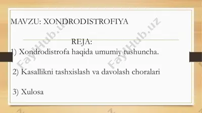 xondrodistrofiya — PPTX