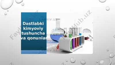 atomlar va kimyoviy elementlar — PPTX
