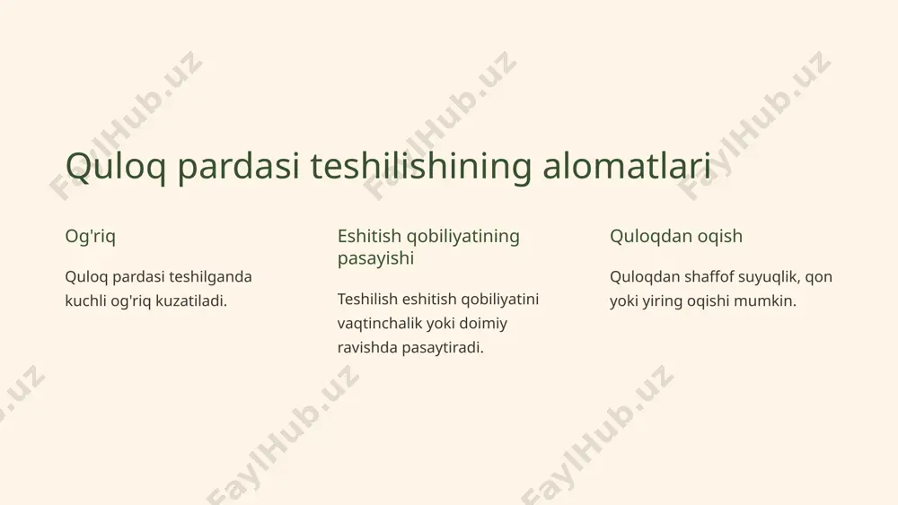 quloq pardasi teshilishi va yirtilishi - Page 3