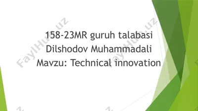 technical innovation — PPTX