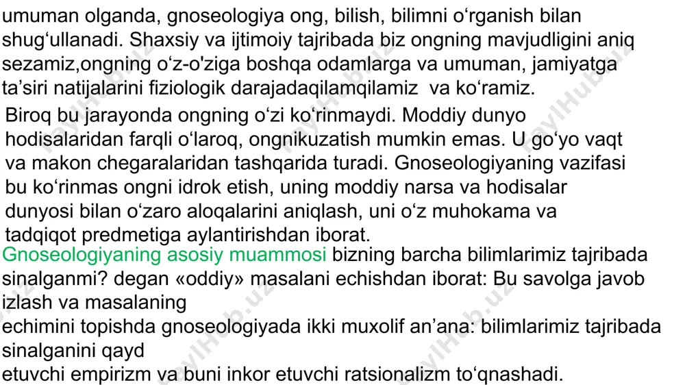 bilish falsafasi va nazariyasi gnoseologiya - Page 5