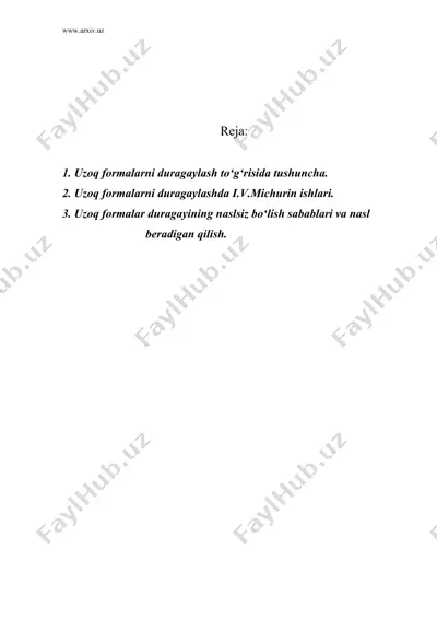 uzoq formalarni duragaylash — DOC