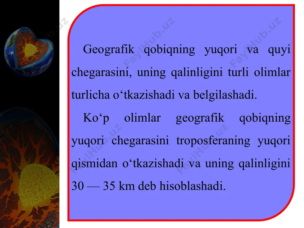 geografik qobiqning chegaralari, xususiyatlari 6-sinf - Page 3