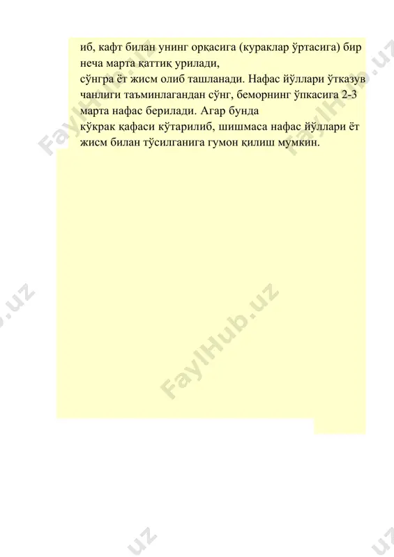 yuqori nafas yo'llarini o'tkazuvchanligini ta'minlash - Page 3