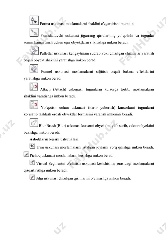 corel draw dasturining yangi versiyasi bilan tanishuv. corel draw dasturida xujjatlarni yaratish va ochish - Page 5