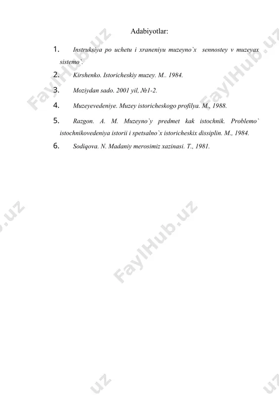 muzey ashyolarini hisobga olish - Page 5