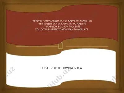 determinatlar va ularning xossalari — PPTX