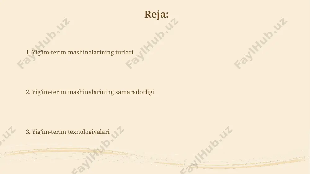 arida 2-3 marta amalga oshiriladi va bu jarayon 150 soatdan ortiq vaqtni oladi. kelajakdagi o'rish mashinalari o'zbekistonning andijon viloyatida sinovdan o'tkazilgan yangi avlod o'rish mashinalari, gps va sensor texnologiyalari yordamida 10 marta aniqroq va tezroq hosil yig'ishni ta'minlaydi. kelajakdagi o'rish mashinalari sun'iy intellekt yordamida 30% ga ko'proq hosil yig'ib olish imkoniyatini beradi, bu esa qashqadaryo viloyatining paxta yetishtirish samaradorligini oshirishga yordam beradi. o'rish mashinalarining afzalliklari va kamchiliklari o'rish mashinalarining yuqori samaradorligi, masalan, 1 gektar maydonni 3 soat ichida o'rish imkoniyati, qashqadaryo viloyati dehqonlariga vaqt va mehnatni sezilarli darajada tejashga yordam beradi, ammo bu texnikaning yuqori narxi mavjud. katta maydonlarda ishlatiladigan o'rish mashinalari, masalan, 100 gektarlik paxta dalalarida navoiy viloyatida qo'llanilishi, ish unumdorligini sezilarli darajada oshirsa-da, ularning ekologik ta'siri va yoqilg'i sarfi muhim ahamiyatga ega. o'rish mashinalarining tarixi 1830-yillarda buyuk britaniyada bug' bilan ishlaydigan birinchi g'alla o'rish mashinalarining paydo bo'lishi, qishloq xo'jaligida mexanizatsiyaning boshlanishini belgilab berdi va dehqonchilik samaradorligini sezilarli darajada …