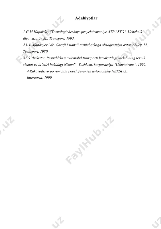 avtotransport tarmog‘i korxonalarining turlari va vazifalari - Page 4