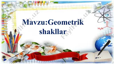 geometrik shakllar — PPTX