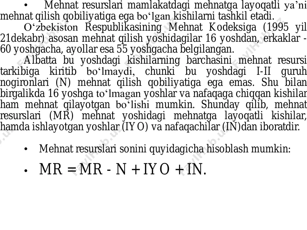 14641,7 13273,1 1368,6 74,3 67,4 9,3 qoraqalpog`iston respublikasi 779,5 705,2 74,3 69,5 62,9 9,5 viloyatlar: andijon 1401,6 1266,8 134,8 77,0 69,6 9,6 buxoro 887,7 810,1 77,6 77,4 70,7 8,7 jizzax 539,4 486,6 52,8 68,3 61,6 9,8 qashqadaryo 1353,3 1222,0 131,3 71,7 64,8 9,7 navoiy 446,3 407,7 38,6 75,8 69,2 8,7 namangan 1162,6 1051,5 111,1 70,5 63,8 9,6 samarqand 1620,6 1463,3 157,3 73,4 66,3 9,7 surxondaryo 1089,3 984,0 105,3 72,2 65,2 9,7 sirdaryo 390,7 354,2 36,5 77,7 70,5 9,3 toshkent 1349,8 1227,7 122,1 78,5 71,4 9,0 farg`ona 1606,6 1451,0 155,6 73,1 66,0 9,7 xorazm 786,0 711,8 74,2 71,3 64,6 9,4 toshkent sh. 1228,3 1131,2 97,1 84,1 77,5 7,9 mehnat bozori идентификатор 2018-q4 yanvar-dekabr 2019-q1 yanvar-mart* 2019-q2 yanvar-iyun* 2019-q3 yanvar- sentyabr* ish bilan band aholi soni (davr bo'yicha o'rtacha; ming kishi ) iqtisodiy faol aholi 14641,7 14767,1 14751,0 14946,2 shundan: band bo'lganlar 13273,1 13376,0 13408,4 13608,8 shu jumladan: iqtisodiy faoliyat turlari bo'yicha …