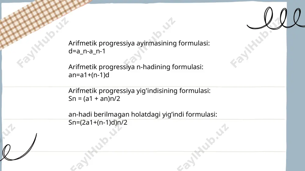 arifmetik va geometrik progressiya - Page 4