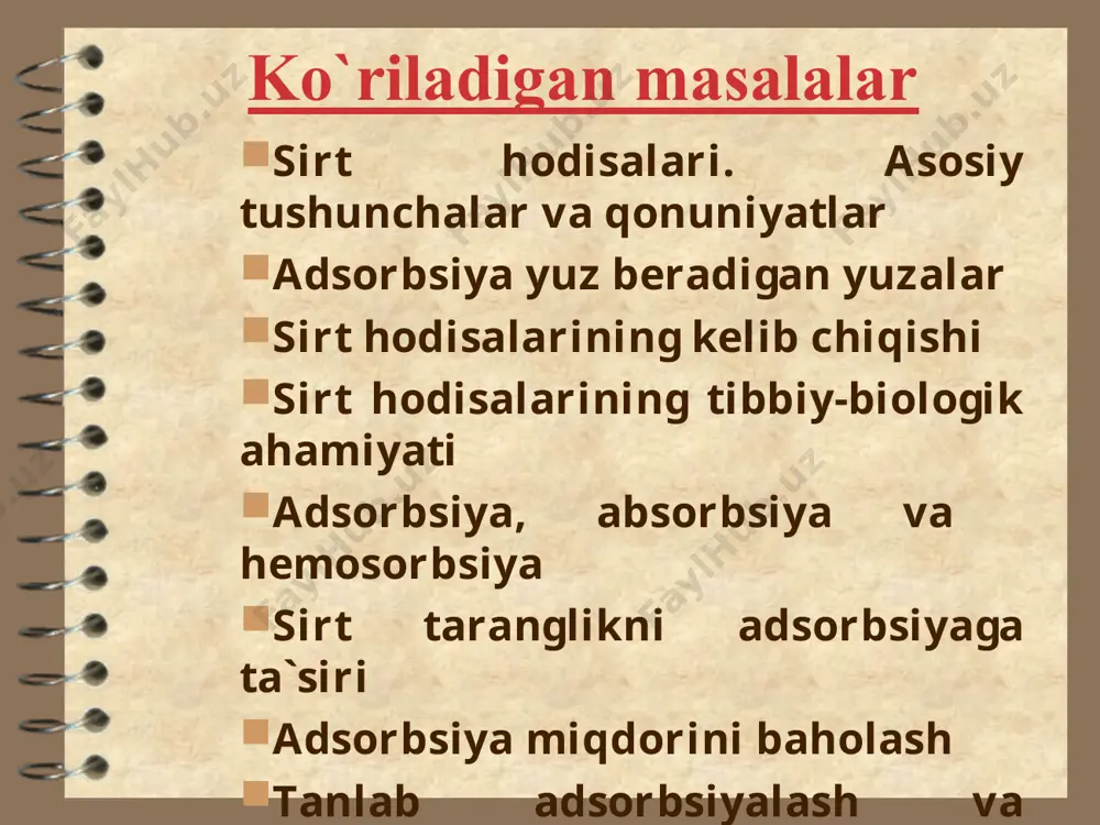- ------- · ---------- r - universal gaz doimiysi rt dc t - absolut harorat d  ---------- 0 - adsorbsiya manfiy dc dyuklo-traube qoidasi ham gidrofil, ham gidrofob guruxlarni tutgan moddalar difil moddalar deyiladi. dyuklo-traube qoidasi: difil organik moddalar zanjirini har bir - ch2 - guruxga uzayishida, ularni musbat adsorbsiyada ishtirok etish hususiyati 2-3 barobarga ortadi. = 0 s - - - - - = 0 s
