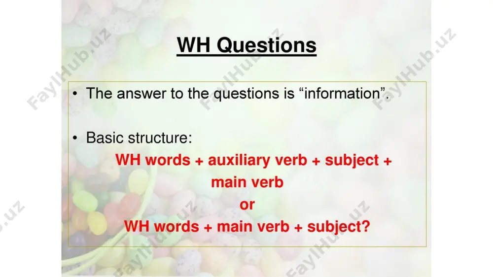 types of questions - Page 5