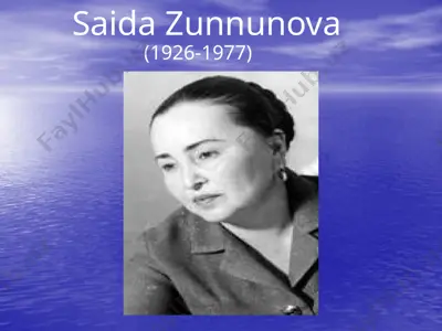 saida zunnunova — PPTX