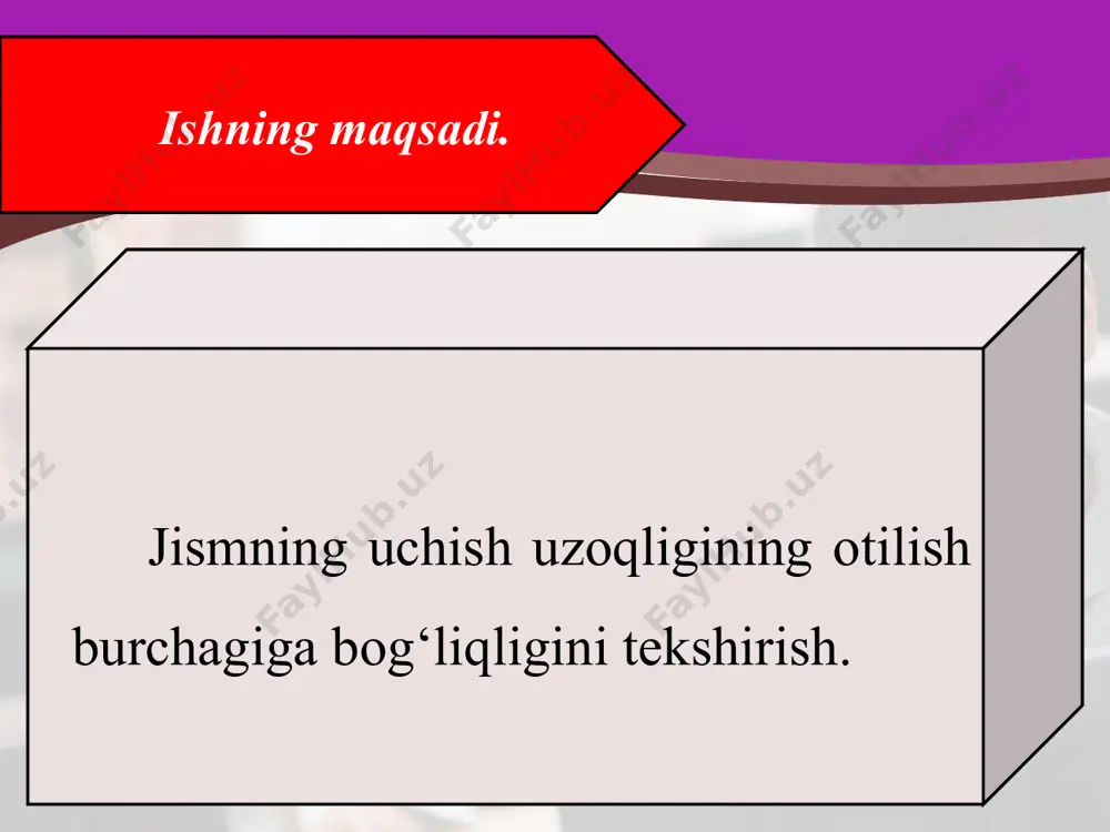 laboratoriya ishi. gorizontga qiya otilgan jism harakatini o‘rganish 10 - sinf - Page 2