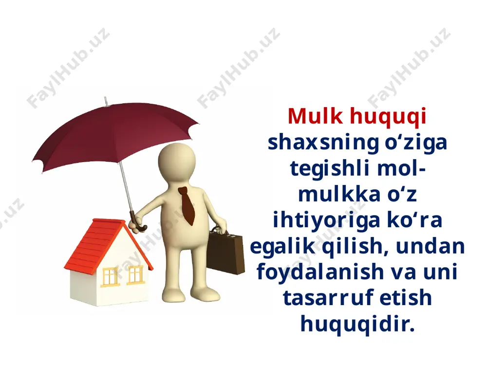 mulk huquqi va boshqa ashyoviy huquqlar - Page 4