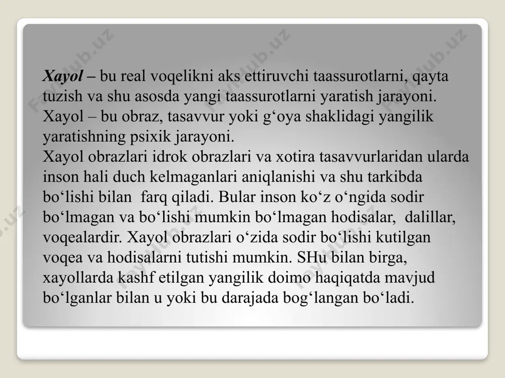 xayol xususiyatlari va fenomenlari - Page 4