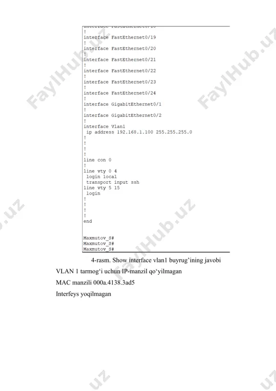 tarmoq qurilmalarida dastlabki xavfsizlik sozlamalarini o’rnatish - Page 4
