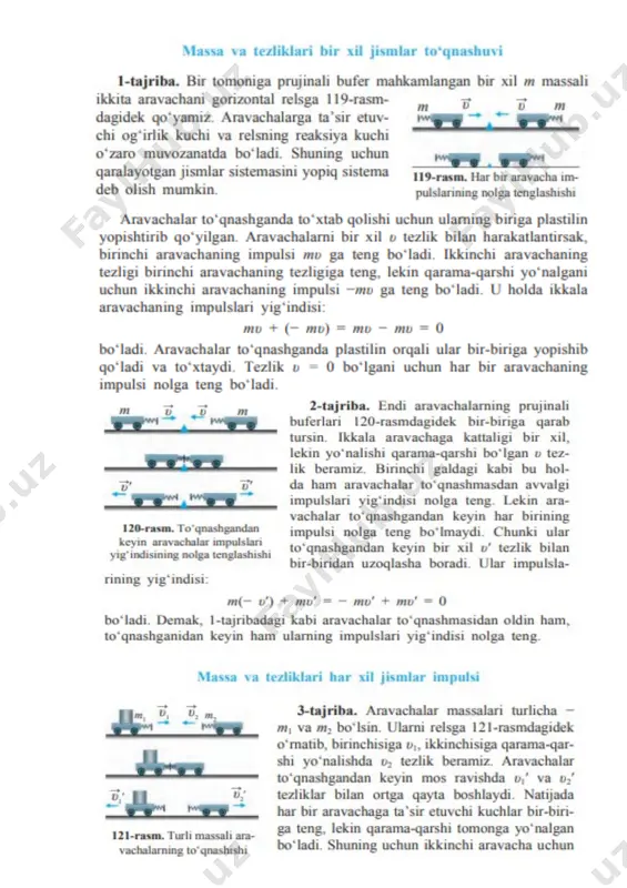 impulsning saqlanish qonuni - Page 2