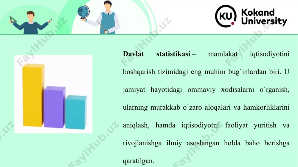 iz o'zaro bog'liq bo'lmagan mustaqil o'zgaruvchilar to'plamini tanlaymiz. qoldiqlar mustaqil. bu qaram o'zgaruvchini ketma-ket kuzatish o'zaro bog'liq emasligini anglatadi. tanlangan kuzatuvlarga vaqt kerak bo'lganda, bu taxmin ko'pincha buziladi. regressiya haqida tushunchalar this presentation uses a free template provided by fppt.com www.free-power-point-templates.com e’tiboringiz uchun rahmat!!! raqamli texnologiyalar kafedrasi axrorjon yo’ldashev farxod mulaydinov rustam toxirov jasurbek sulaymonov nodirjon rahmonov @axrorjon0092 boss.axrorjon92@gmail.com this presentation uses a free template provided by fppt.com www.free-power-point-templates.com 16 image2.jpg image5.jpeg image6.gif image7.png image8.jpeg image9.jpeg image10.gif image11.jpeg image12.jpeg image13.jpeg image14.gif image15.gif image16.jpg image17.png image18.jpg image19.png image20.jfif image1.jpg /docprops/thumbnail.jpeg