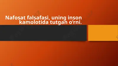 estetika fani — PPTX